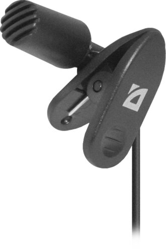 Микрофон Defender MIC-109 черный, на прищепке, 1,8 м (64109)