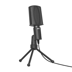 Микрофон RITMIX RDM-125 Black настольный, съемный на штативе, jack 3.5 мм, коробка