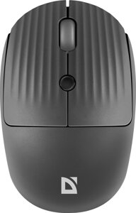 Мышь DEFENDER игровая бесп, Bluetooth 2,4G Ray MM-032 серый,4кнопки,1600dpi Бесшумная (52037)