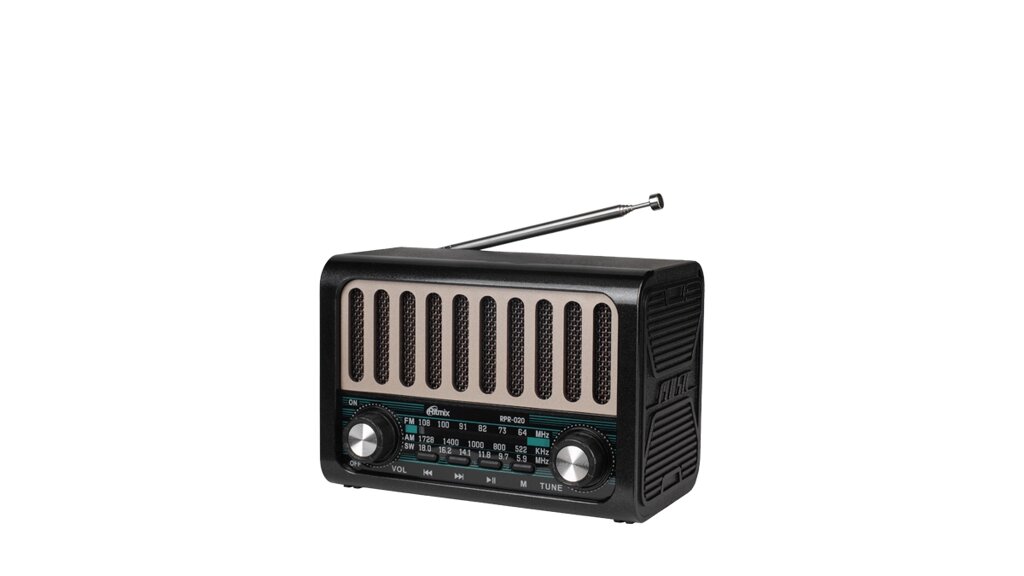 Радиоприемник RITMIX RPR-020 Bluetooth5.4, FM/AM/SWМР3-microSD/USB, Li-Ion18650 от компании Медиамир - фото 1