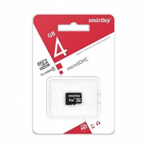 Smart Buy micro SDHC 4GB Class10 (без адаптеров)