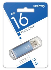 Smart buy USB 16GB V-cut blue