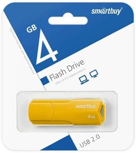 Smart buy USB 4GB CLUE yellow