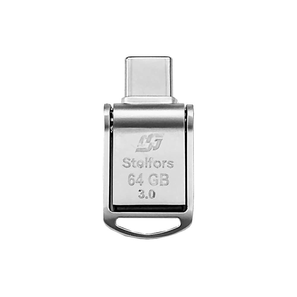 Stelfors USB 16GB 104 серия DUAL (Type-C/Type-A) (металл) от компании Медиамир - фото 1