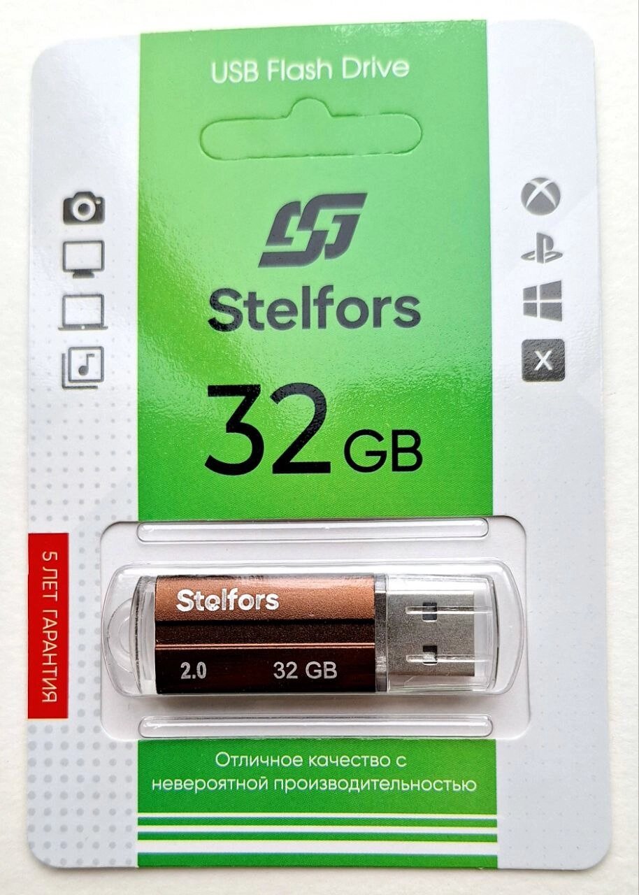Stelfors USB 32GB CORSAIR серия (метал. бронзовый) от компании Медиамир - фото 1