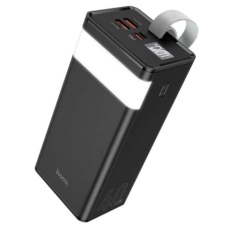 Внешний аккумулятор 40000mAh Hoco J86 Powermaster 2USB 3.0A 22.5W Li-pol батарея Black мсд от компании Медиамир - фото 1