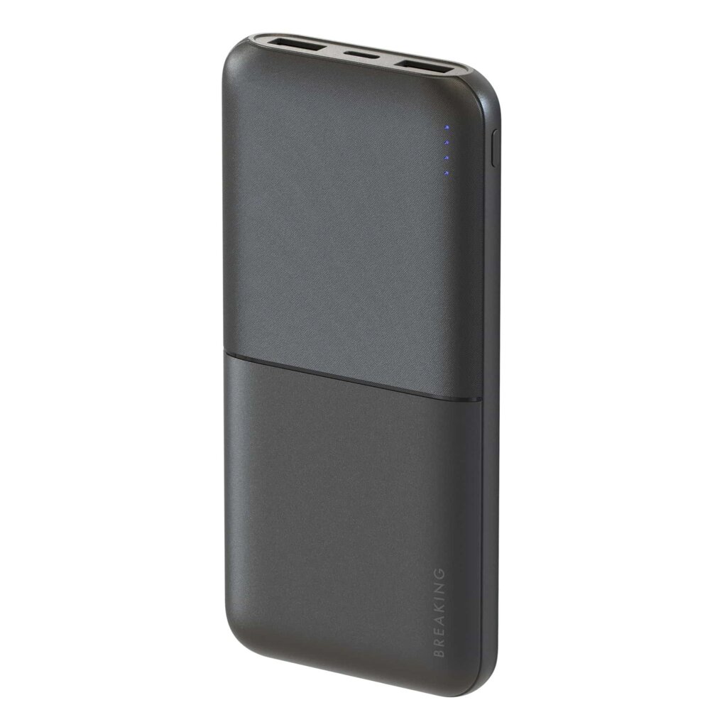 Внешний аккумулятор Breaking P201, 2USB, 10000 mAh,2.1А, 10W. LED, (Черный) (27233) РАПРОДАЖА !!! от компании Медиамир - фото 1
