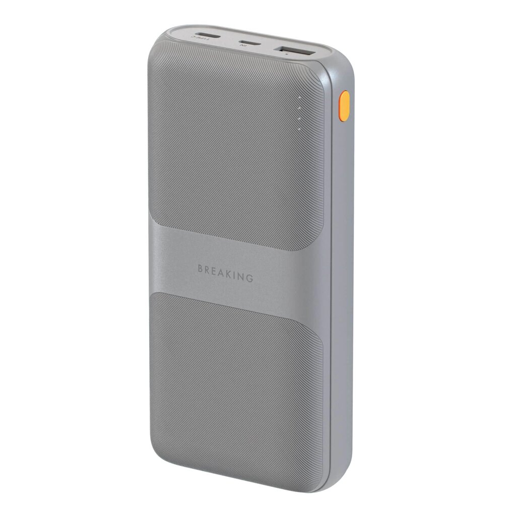 Внешний аккумулятор Breaking P205, 1USB+1TypeC, 20000 mAh, 3.0A, 20W, PD, QC3.0 (Графит) (27241) Р от компании Медиамир - фото 1