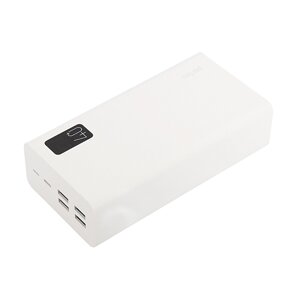 Внешний аккумулятор perfeo mountains 40000 mah/LED/PD + QC 3.0/type-C/4 USB/вых 3A, max 22.5W/white