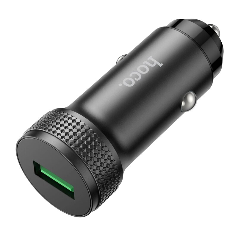 ЗУ Автомобильное HOCO Z49A 1USB 18W 3.0A QC3.0 быстрая зарядка Black мд от компании Медиамир - фото 1