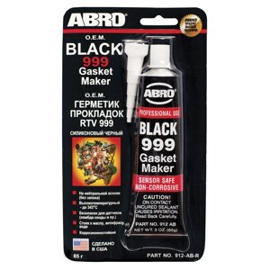 ABRO Black 999 силиконовый нейтральный маслостойкий герметик