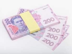 Билеты банка приколов 200 украинских гривен