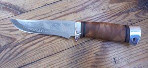 Нож НС-52 С алюминиевыми вставками (40Х10С2М) гравировка (Златоуст)