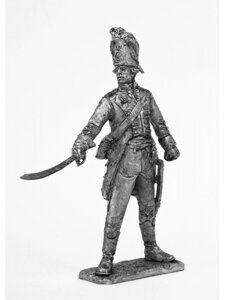 Оловянный солдатик офицер шеволежеров 1803 год. Княжество Хессен-Дармштадт