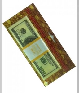 Пачка сувенирных денег "На увеличение дохода" 100 $