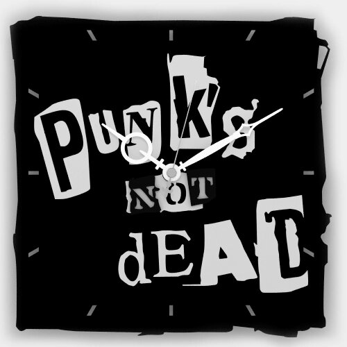 Настенные часы &quot;Punk’s Not Dead&quot; - распродажа