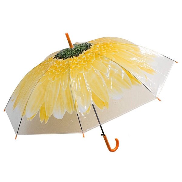 Зонт купол Цветок большой, желтый - сравнение