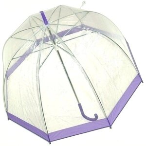 Зонт прозрачный купол сиреневый