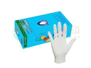Перчатки нитриловые Safe&Care белые текструрированные неопудренные - S