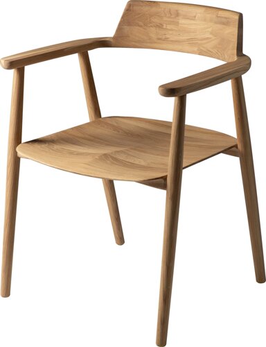 Кресло деревянное из массива дуба Сэн Дуб натуральный