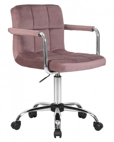 Офисное кресло LM-9400 пудрово-розовый велюр