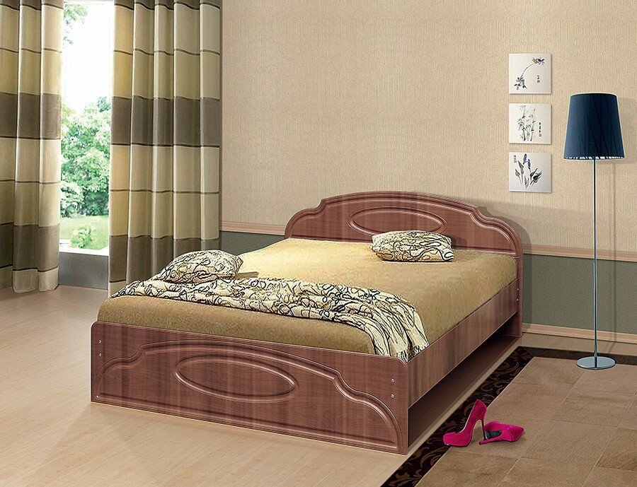 Кровать двуспальная Мечта МДФ - фото
