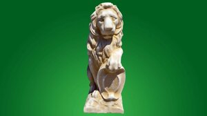 Скульптура "Лев со щитом малый"