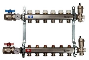 Коллекторный блок в сборе из нержавеющей стали 1"х3/4"х3STOUT/СТАУТ SMS 0912 000003