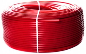 Труба из сшитого полиэтилена 16х2 мм 500 м (красная) с кислородным слоем STOUT / СТАУТ PEX-a (Испания)