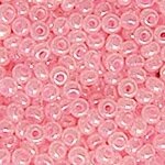 Бисер Чехия,10, 50г (розовый окрашенный изнутри, цейлон)