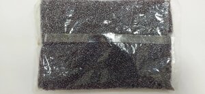 Бисер Китай №12, 450гр (темно-серый перламутровый)
