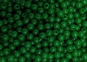 Бусины пластиковые перламутровые d-8мм,100гр (зеленый матовый)