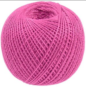 Нитки для вязания Ирис (100% хлопок) 20х25г/150м (ярко-розовый)