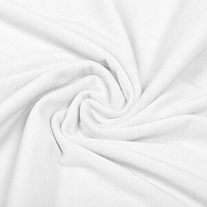 Ткань кулирка гл/крашеный, 145г/м² 100% хлопок шир. 100+100см (белый)