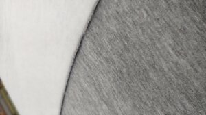 Ткань трикотаж Футер 3х нитка начес хлопок 65%п/э 35%330г/м2 ширина 180см (светло-серый)