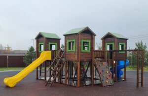 Детская площадка для общественной зоны Усадьба, сибирская лиственница, антивандальная