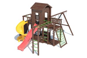 Детская площадка из лиственницы, модель С 2.5