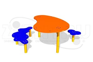 Малые архитектурные формы АО ЗИОН1 СП090 Детский столик «Тучки»