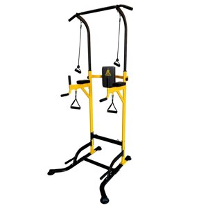 Стойка Турник - брусья Homegym G008Y, 8 в 1, с эспандерами, ручками для отжима, турник регулируемый, до 120кг