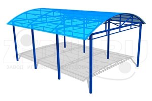 Уличные тренажеры АО ЗИОН1 ТН066 Навес для тренажеров 4800х6300х3100