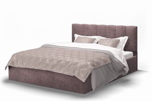 Кровать Элен 1400 с подъемным механизмом серо-фиолетовый