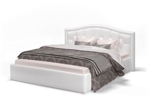 Кровать Стелла 1600 с подъемным механизмом экокожа vega white