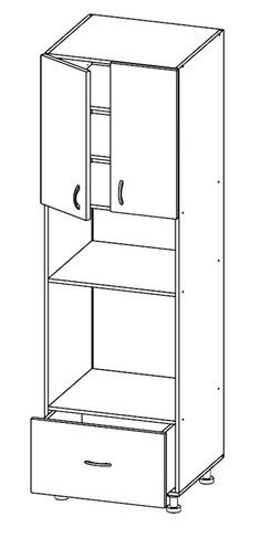 Шкаф под духовку и микроволновку Т-3092