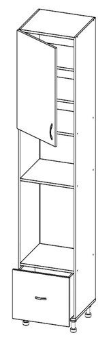 Шкаф под духовку и микроволновку Т-3192