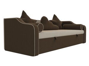 Детский диван-кровать Рико | бежевый | коричневый