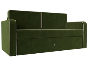 Детский диван трансформер Смарт | Зеленый | Бежевый