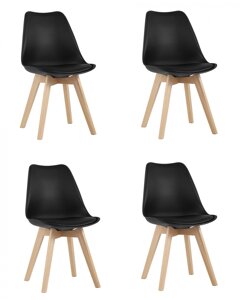Комплект из четырех стульев | Frankfurt | черный