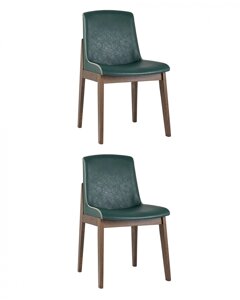 Комплект из двух стульев | LOKI | зеленый