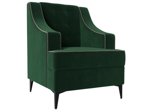 Кресло Марк | зеленый | коричневый