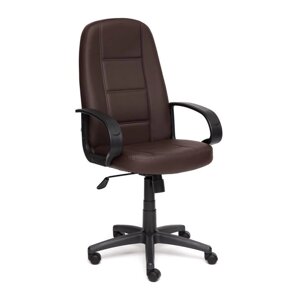 Кресло руководителя CH747 кож-зам, коричневый, 36-36